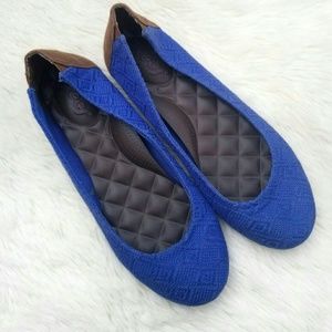 Reef blue textured flats 8.5